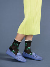 Load image into Gallery viewer, Astrid Black Crew Socks
