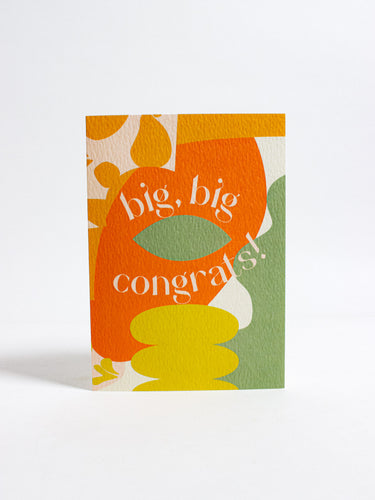 Palm Springs Big Big Congrats Card - The Completist - Berte