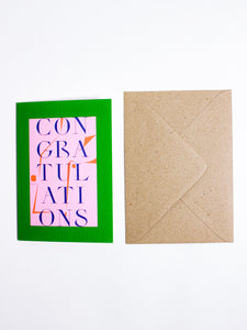 Congratulations Athens Card - The Completist - Berte