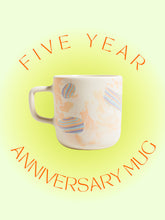 Load image into Gallery viewer, Fruity Pebbles Nerikomi Mug: 5 Year Anniversary - Peaches - Berte
