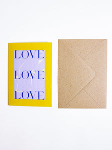 Love Love Love Card - The Completist - Berte