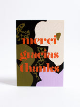 Load image into Gallery viewer, Merci Gracias Thanks Card - The Completist - Berte
