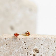 Load image into Gallery viewer, Mexican Fire Opal Vesper Studs

