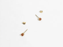 Load image into Gallery viewer, Mexican Fire Opal Vesper Studs
