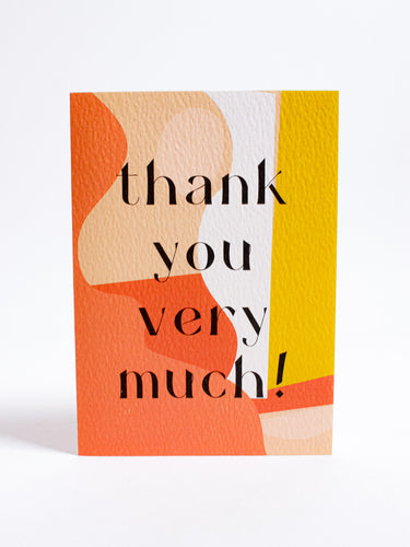 Thank You Very Much Card - The Completist - Berte