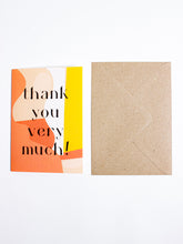 Load image into Gallery viewer, Thank You Very Much Card - The Completist - Berte
