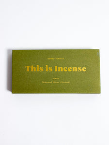 This is Incense - Gentle Habits - Berte