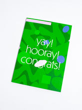 Load image into Gallery viewer, Yay! Hooray! Congrats! Card - The Completist - Berte
