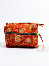 Load image into Gallery viewer, Vintage Kantha Toiletry Bag - Medium - Anchal Project - Berte

