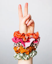 Load image into Gallery viewer, Cotton Vintage Kantha Scrunchies - Anchal Project - Berte
