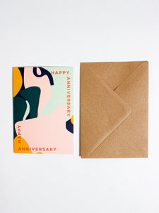 Happy Anniversary Shapes Card - The Completist - Berte