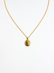 Khepri Scarab Necklace - Sara Golden Jewelry - Berte