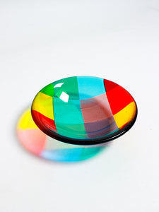 Rainbow Fused Glass Dish - Debbie Bean - Berte