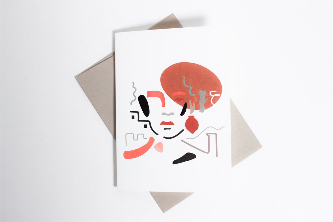 Abstract Illustration Card - Aya Paper Co - Berte