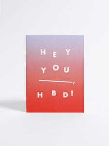 Hey You, HBD Card - Poketo - Berte
