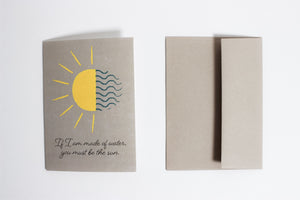 Water and Sun Card - Aya Paper Co - Berte
