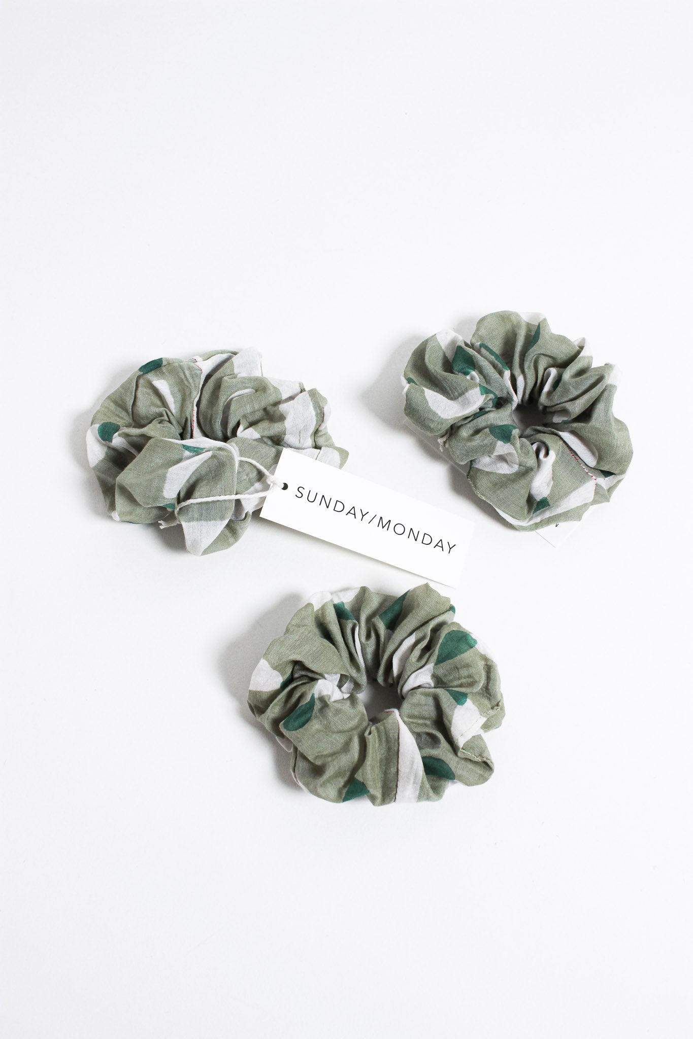 Block Printed Scrunchies
